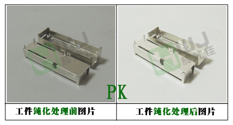 辉炜佳锌合金钝化效果